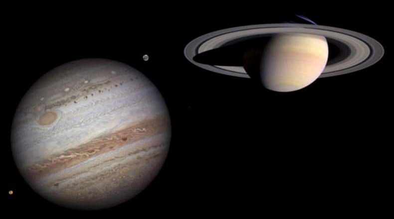 Conjunção de Saturno e Júpiter